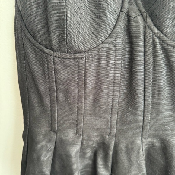 NWT Alice + Olivia black Adara mini dress, size 6 - Picture 4 of 4